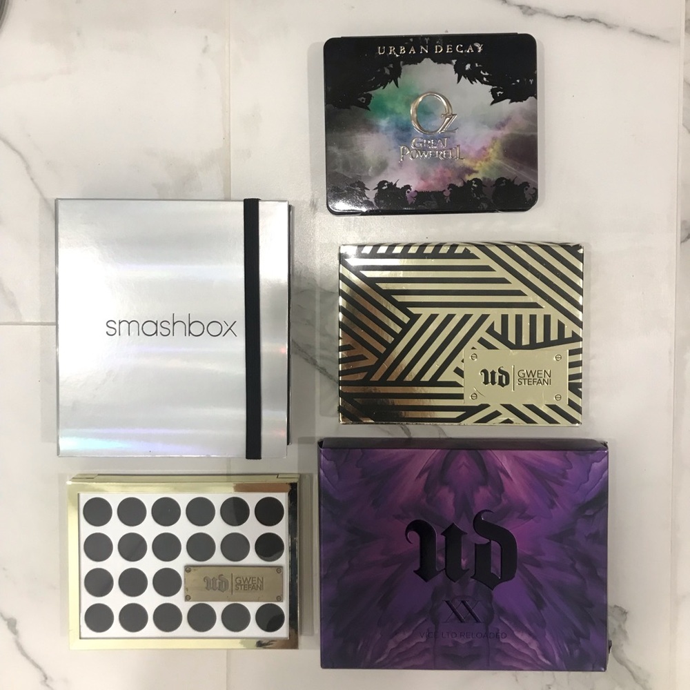 Urban decay & smashbox eyeshadow & makeup pallets